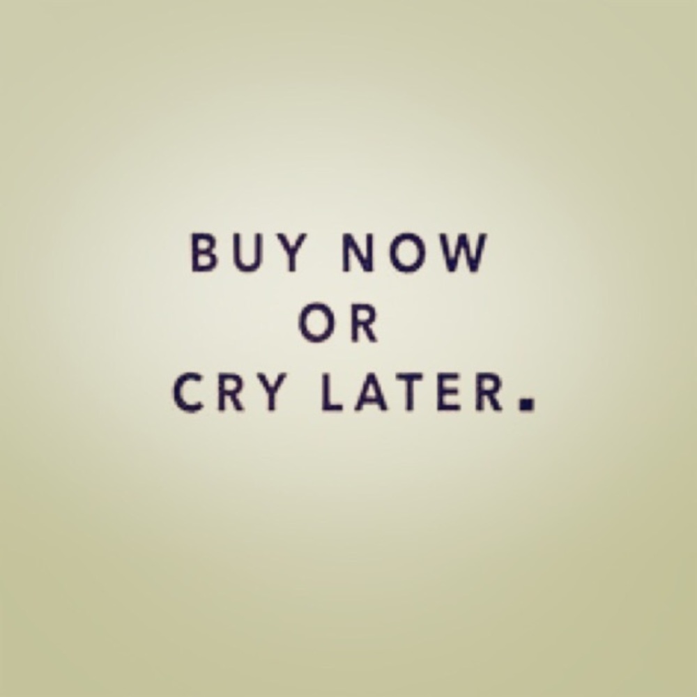 Don't be a cry baby 😢! Buy it now!!