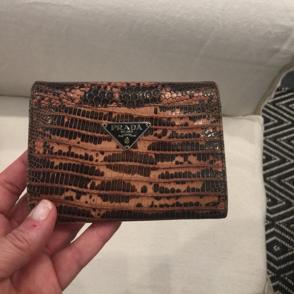 Authentic Python Prada Wallet