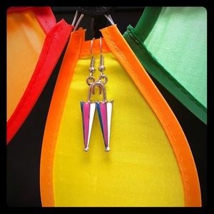 Whimsical Umbrella Earrings, NWOT