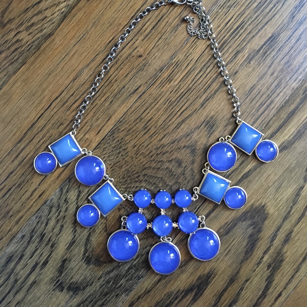 Blue bauble necklace