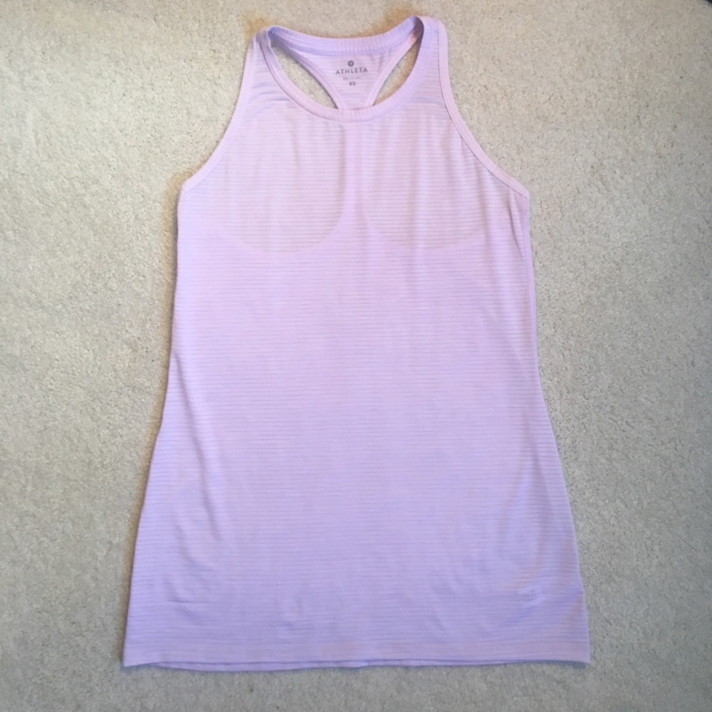 shadow stripe high neck chi tank