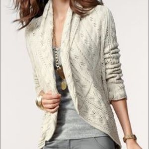 Cabi oatmeal color circle sweater size small