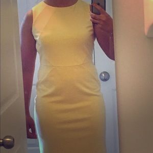 Yellow midi dress, The Limited, size 0.LAST CHANCE