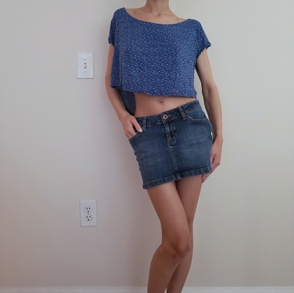 Summer floral crop top