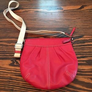 Coach Crossbody, Red Leather