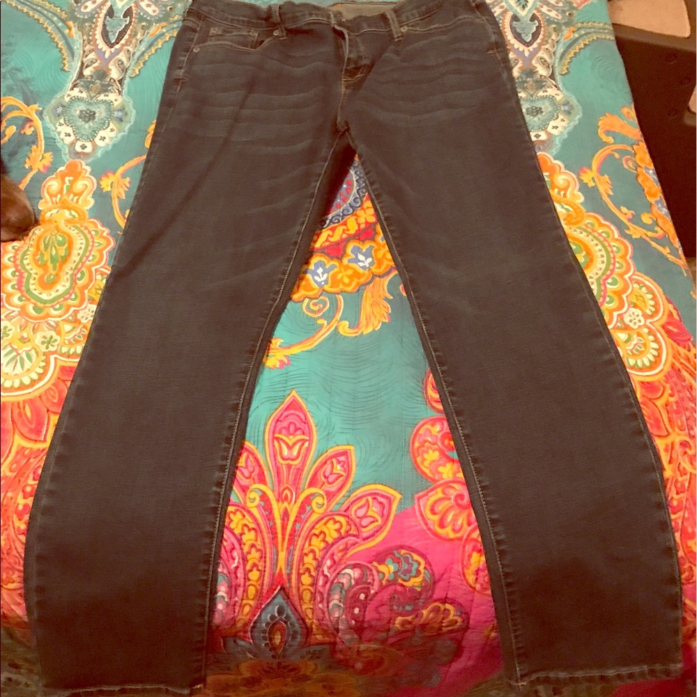 Aeropostale Dark wash skinny jeans size 14 short