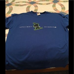Jackson Hole, Wyoming Snowboard Tee Shirt