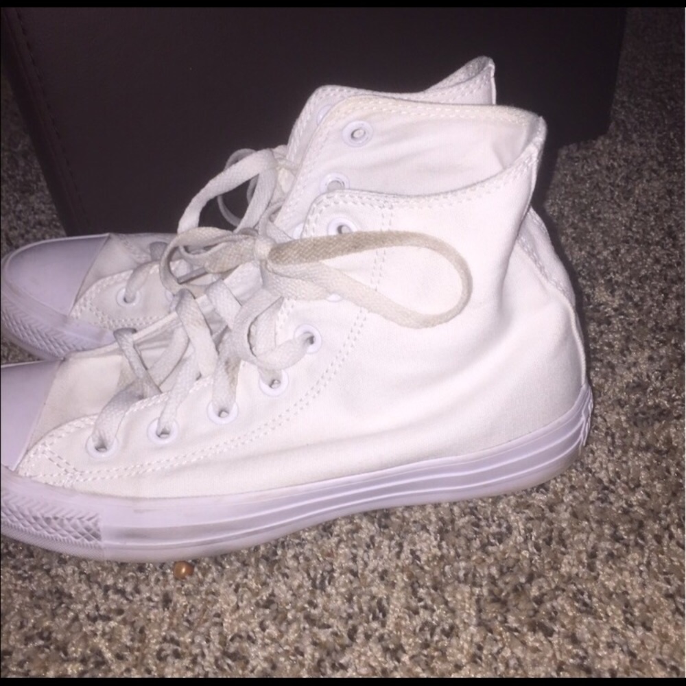 All white converse