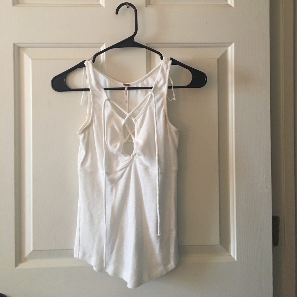 Free People lace-up top