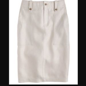 Linen Cargo Skirt