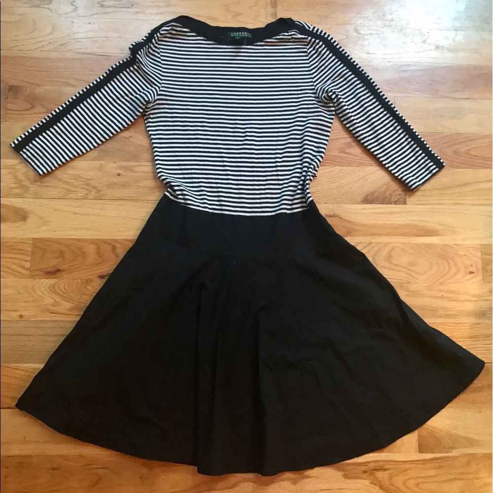 Ralph Lauren mixed media dress