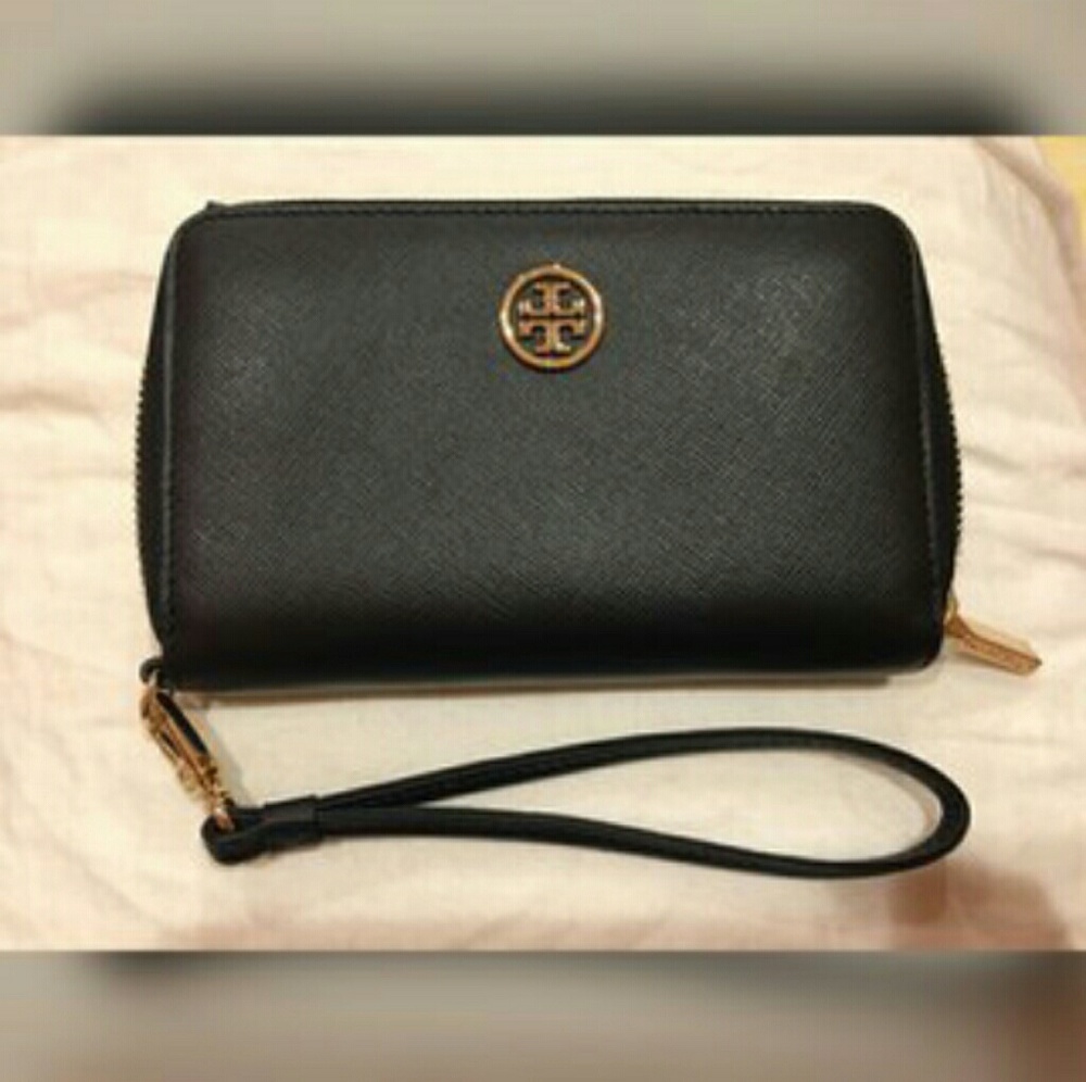 Tory Burch smartphone wristlet.