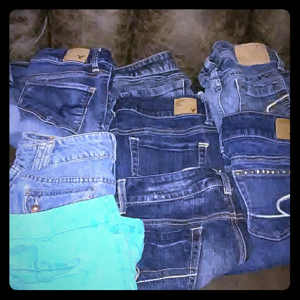 AE shorts 4 pair size 4, 4 pair pants 4 short