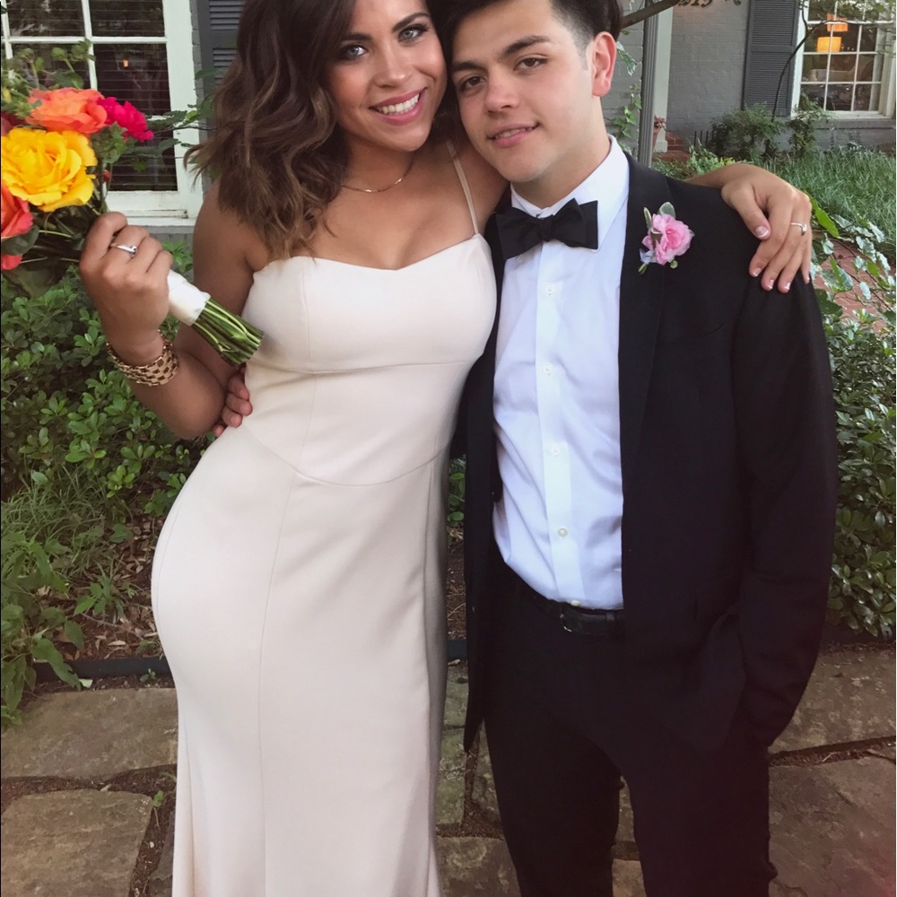 Nude Designer Ball Gown Dress 4