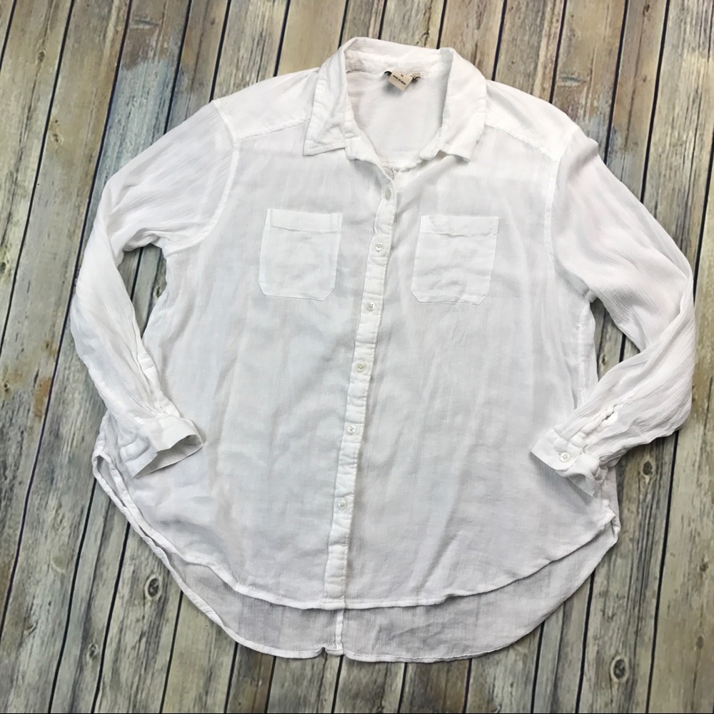 [Lucky Brand] White Oversized Button Down
