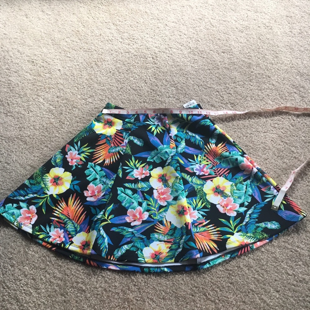 Skirt, Tropical Wonder Flower Print Skater