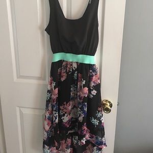 Black floral dress