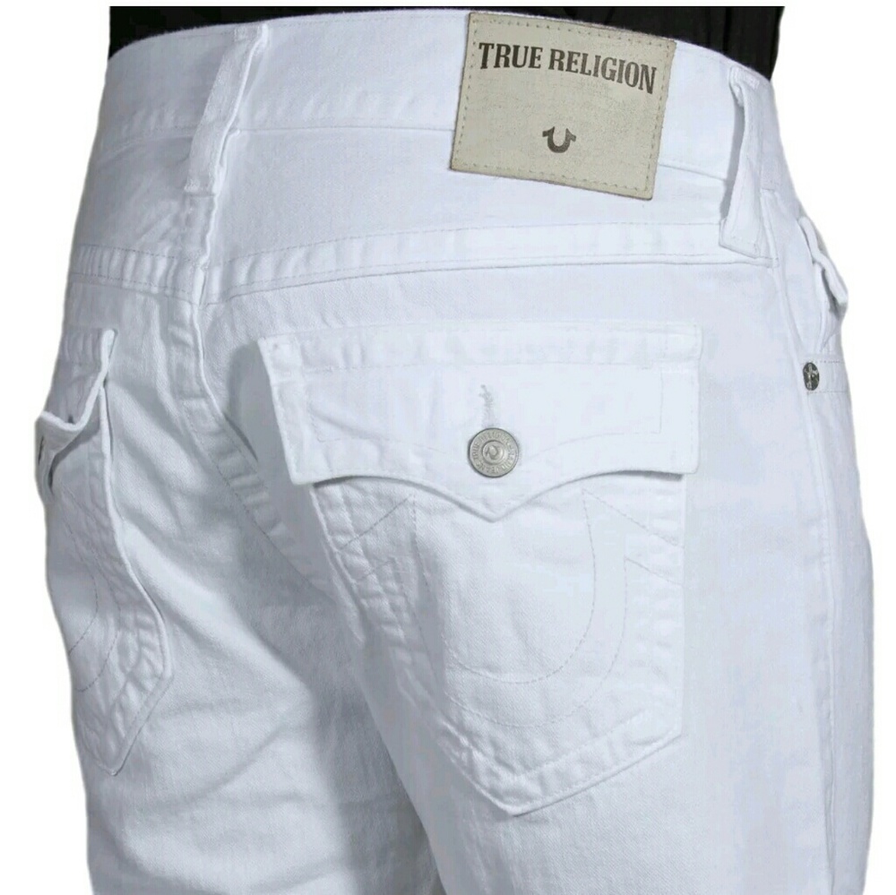 True Religion Men White Ricky Relaxed Straight s31