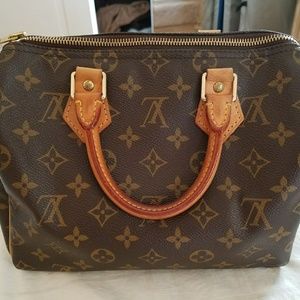 Louis Vuitton Monogram Speedy 25~ 100% Authentic