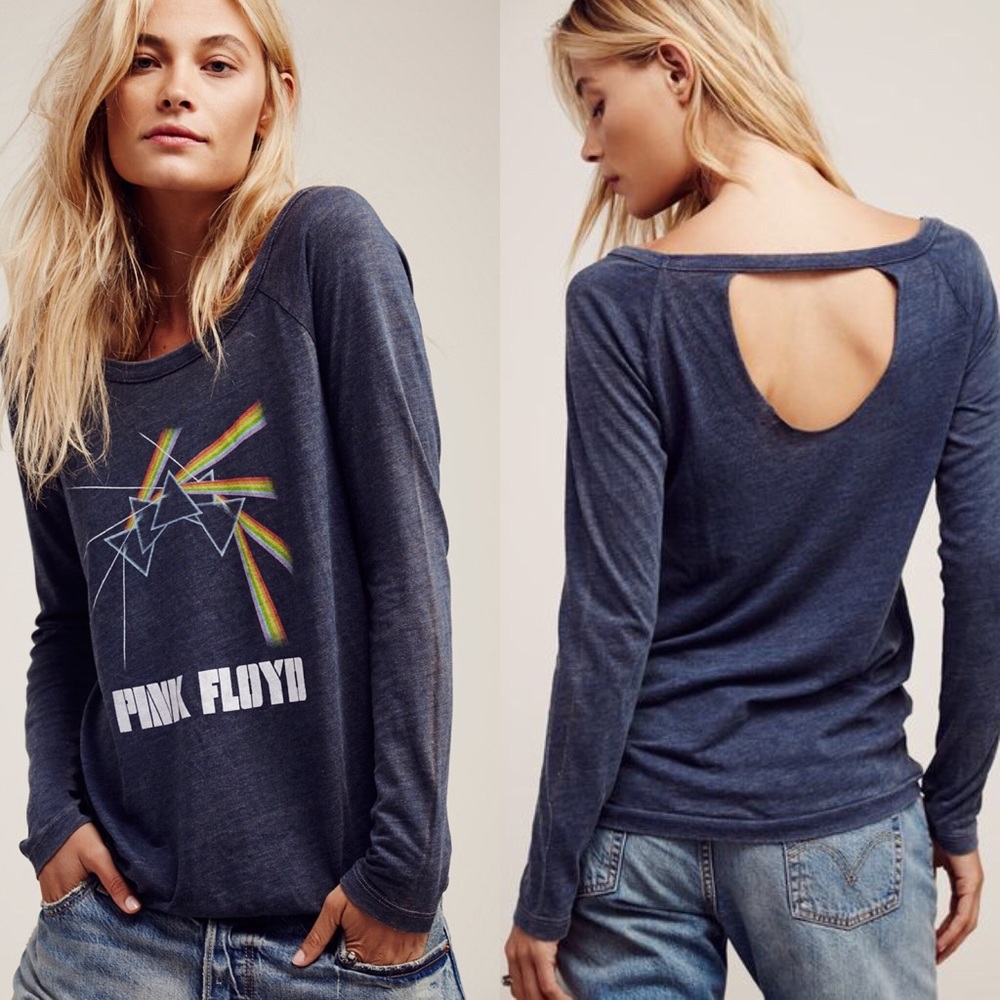 Free People Pink Floyd Dark Side Trail Tee - Picture 1 of 3