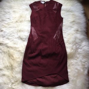 Helmut Lang Dress with Leather Detail