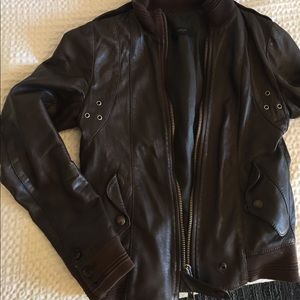 Leather Jacket by S.w.o.r.d . Color dark brown