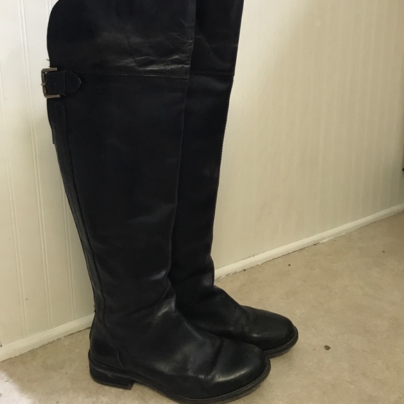 Knee high Hinge Brown Boots - Picture 1 of 6