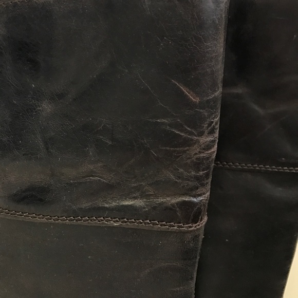 Knee high Hinge Brown Boots - Picture 3 of 6