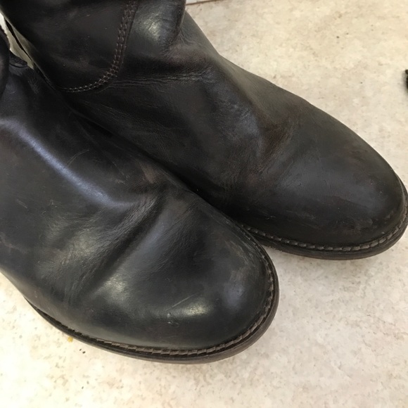 Knee high Hinge Brown Boots - Picture 2 of 6