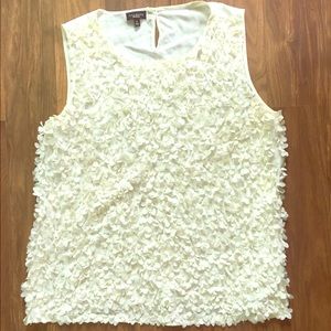 Talbots ruffle tank