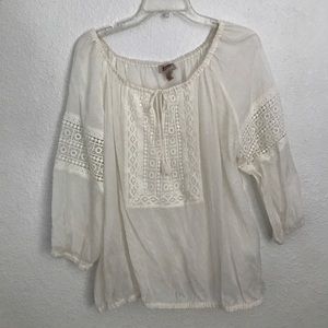 thin long sleeve, bohemian top