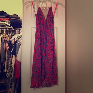 FINAL PRICE Free People Sz M floral halter dress