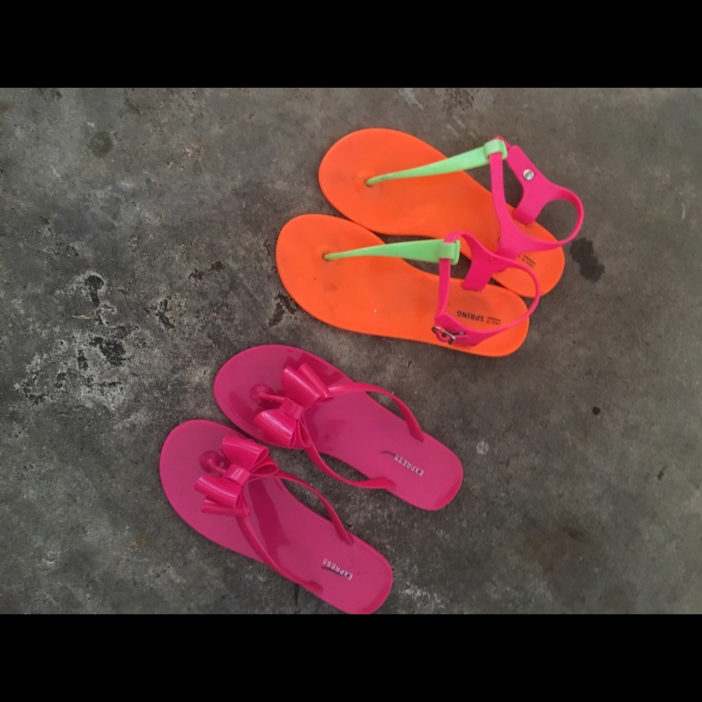 Bundle of 2 jelly sandals shoe