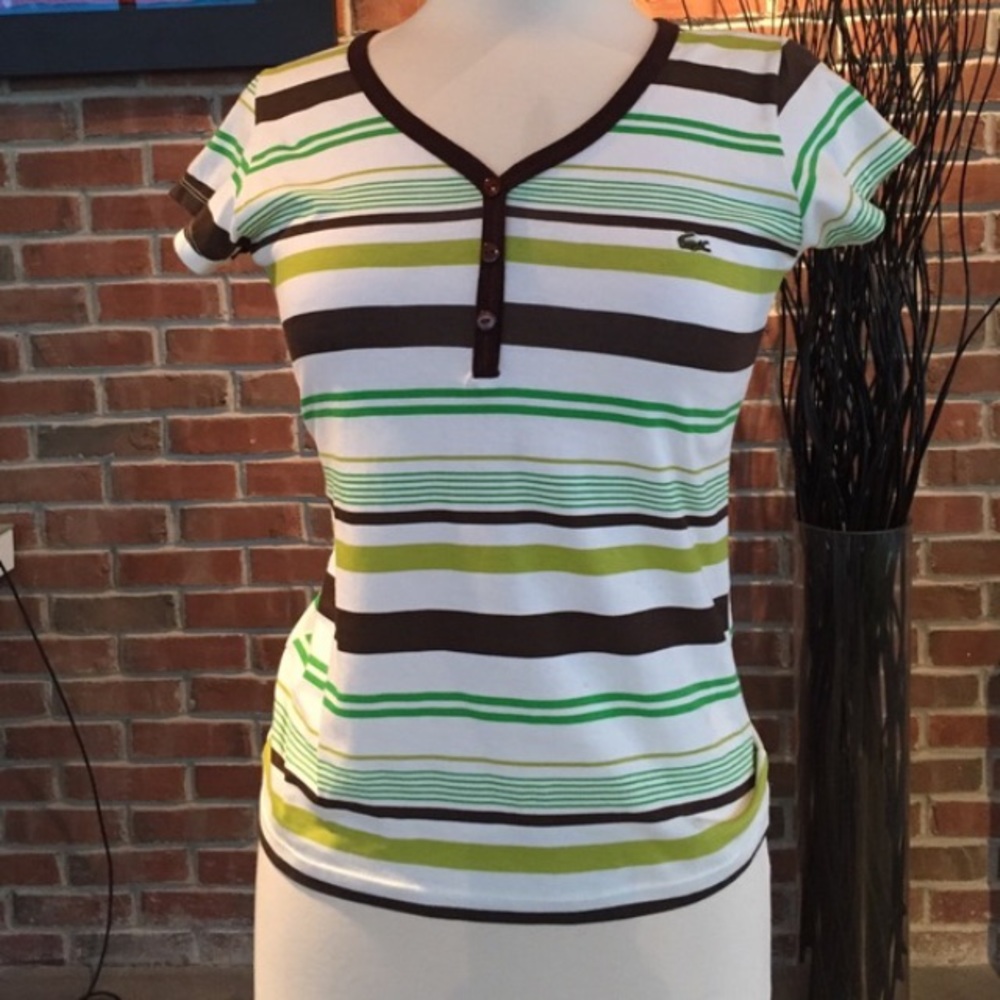 Lacoste striped tee