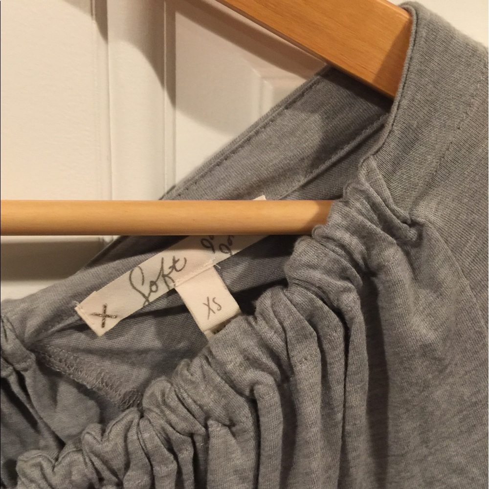 Joie soft grey blouse , bow ties in the back