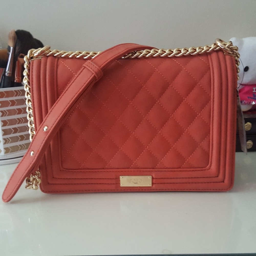 BCBG Quilted Chained Shoulder Bag