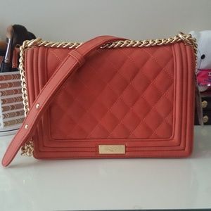 BCBG Quilted Chained Shoulder Bag