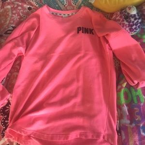 PINK LONG SLEEVE SWEATSHIRT