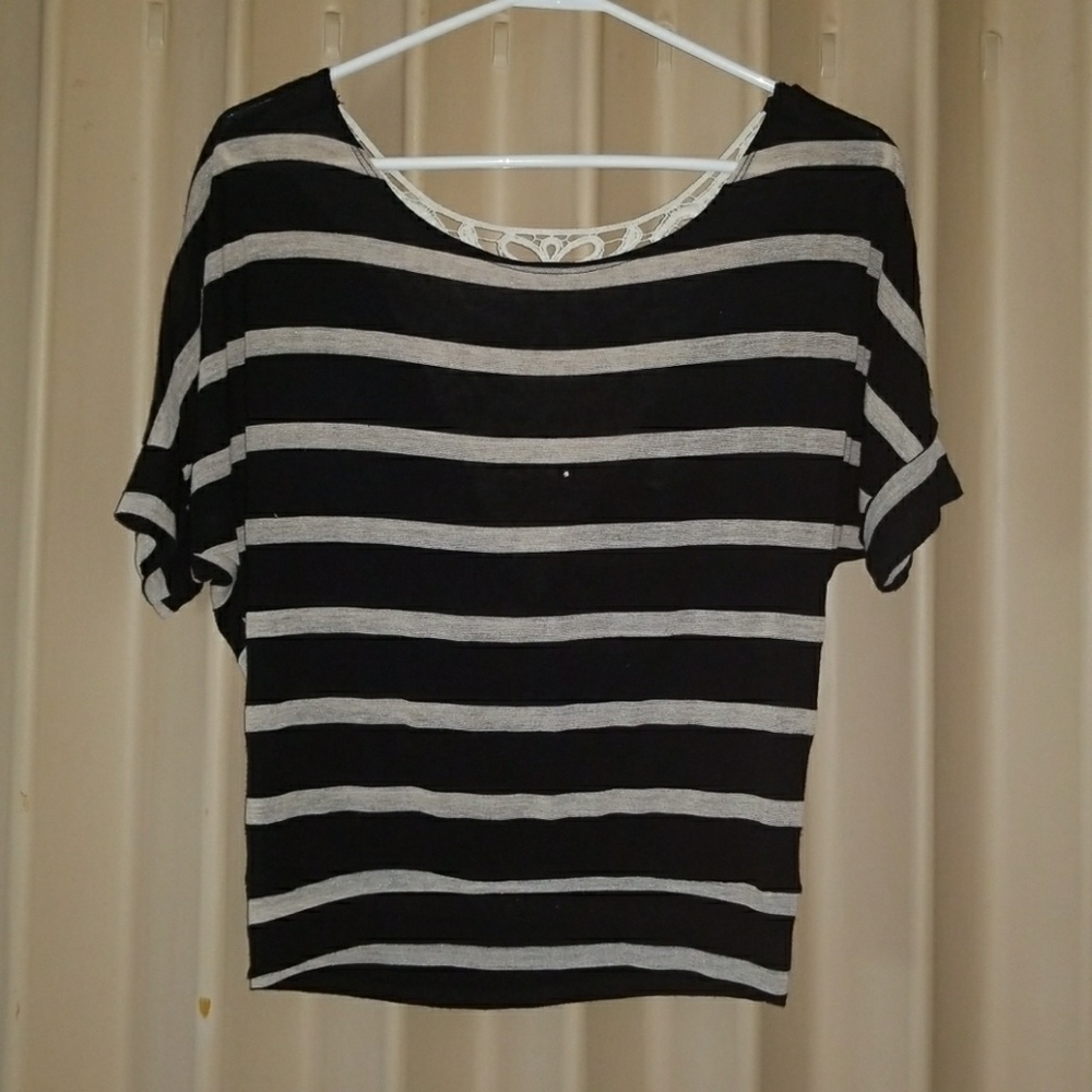 Striped Wet Seal Top