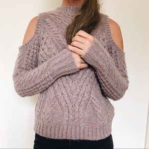 Express sweater with shoulder holes!