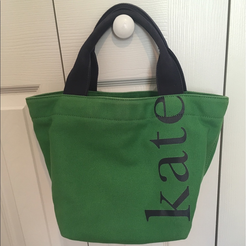 Kate Spade Green Canvas Tote