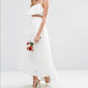 NWT Asos Lace Bridal Skirt | size 4