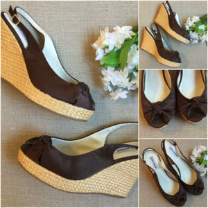 slingback wedges