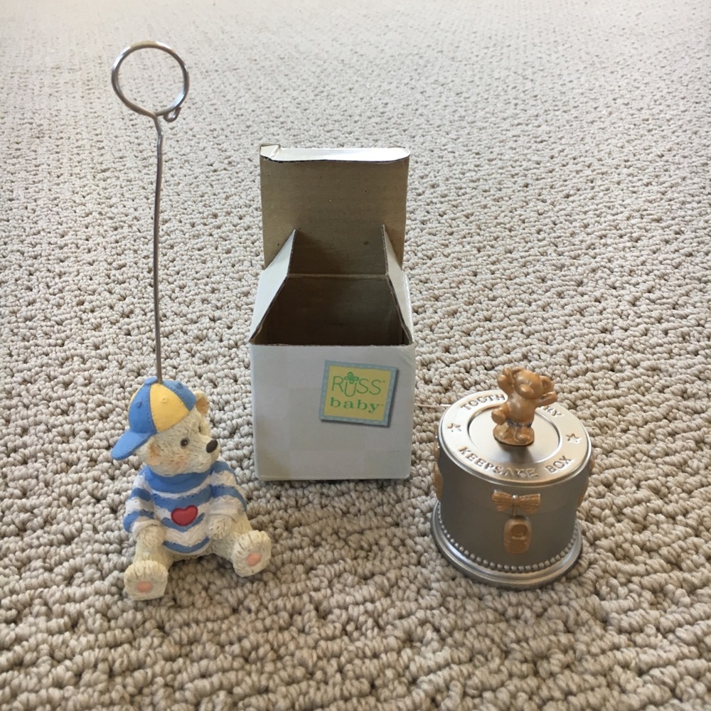 Russ baby picture holder & tooth fairy keepsake
