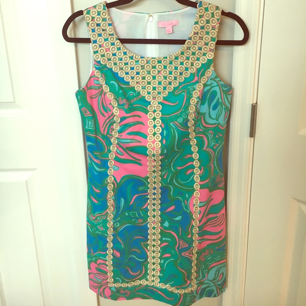 Lilly Pulitzer Multi Lounge Shift Dress -Like NEW!
