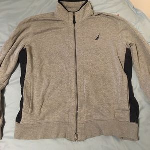Vintage Nautica grey and black jacket