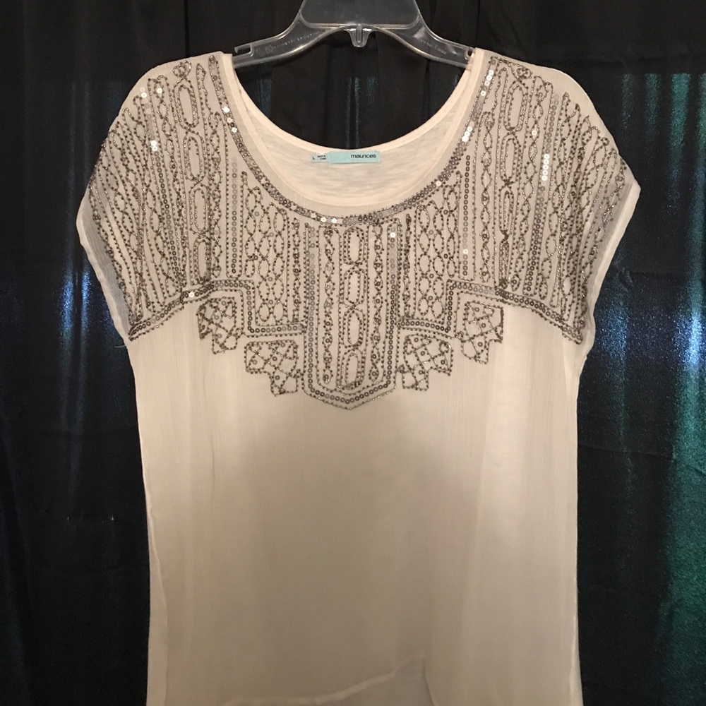 NWOT gorgeous beaded top!
