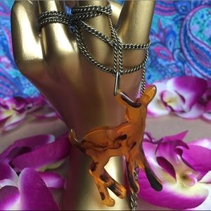 Adorable deer necklace