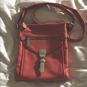 Charming Charlie Amelie Crossbody Bag, Coral