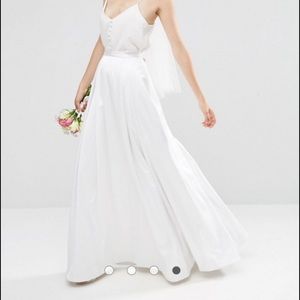 NWT BRAND NEW Asos Satin Bridal Skirt | Size 4